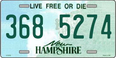 NH license plate 3685274
