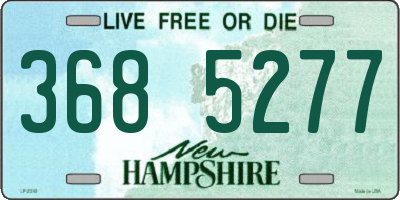 NH license plate 3685277