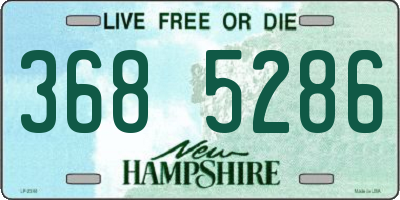 NH license plate 3685286