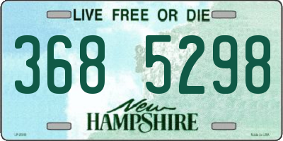 NH license plate 3685298