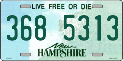 NH license plate 3685313
