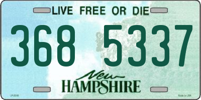NH license plate 3685337