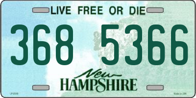 NH license plate 3685366
