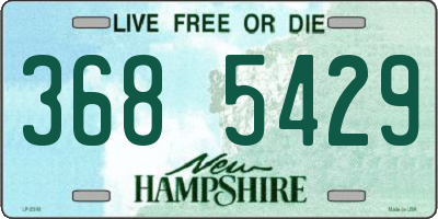 NH license plate 3685429