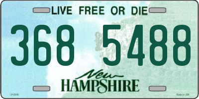 NH license plate 3685488