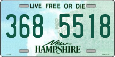 NH license plate 3685518
