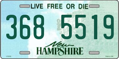 NH license plate 3685519