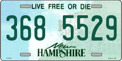 NH license plate 3685529
