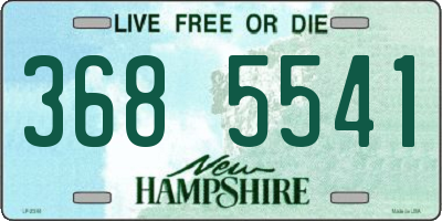NH license plate 3685541