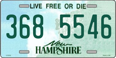 NH license plate 3685546