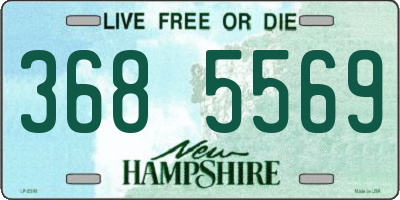 NH license plate 3685569