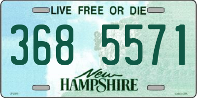 NH license plate 3685571