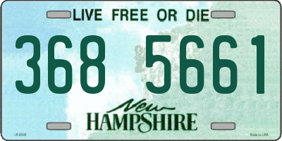 NH license plate 3685661