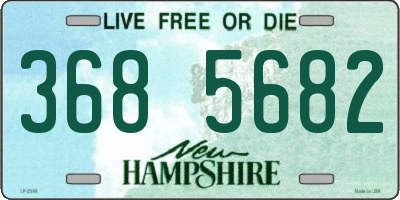 NH license plate 3685682
