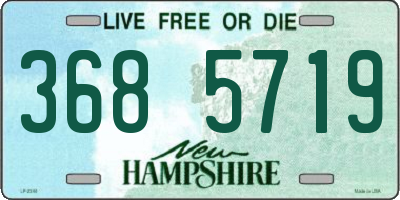NH license plate 3685719