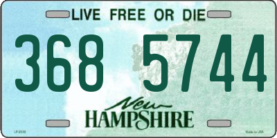 NH license plate 3685744