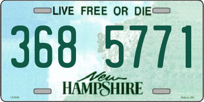NH license plate 3685771