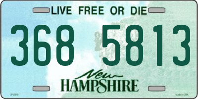 NH license plate 3685813