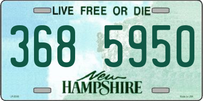 NH license plate 3685950