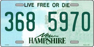 NH license plate 3685970