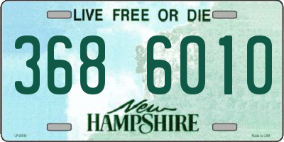 NH license plate 3686010