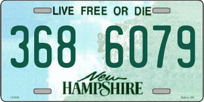 NH license plate 3686079