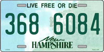 NH license plate 3686084