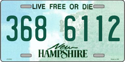 NH license plate 3686112
