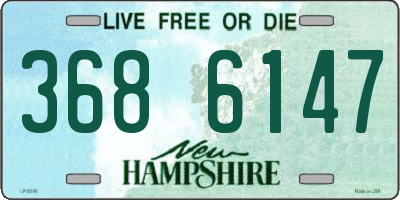 NH license plate 3686147