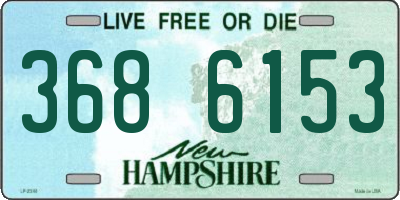 NH license plate 3686153