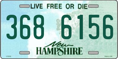 NH license plate 3686156