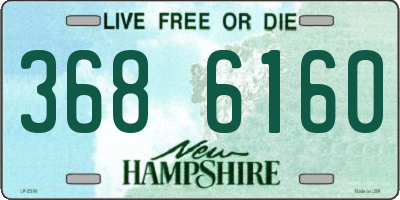 NH license plate 3686160