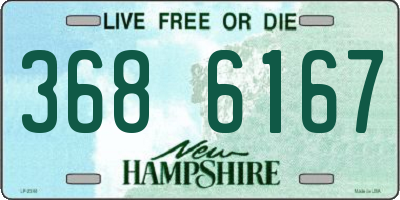 NH license plate 3686167