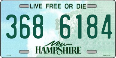 NH license plate 3686184