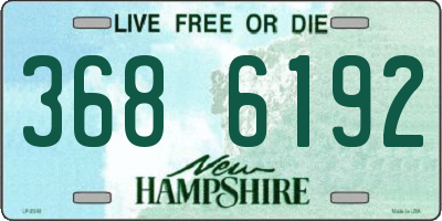 NH license plate 3686192