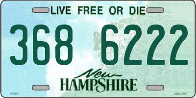 NH license plate 3686222