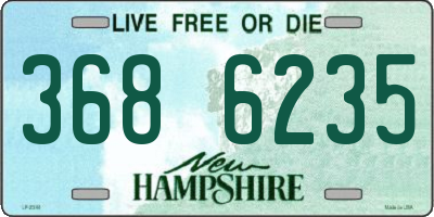 NH license plate 3686235