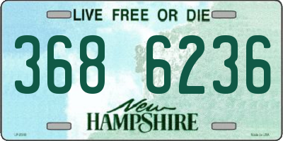 NH license plate 3686236