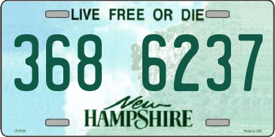 NH license plate 3686237