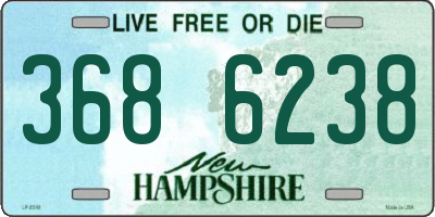 NH license plate 3686238