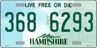 NH license plate 3686293