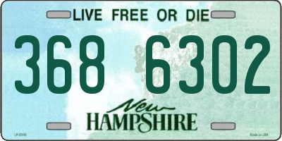 NH license plate 3686302