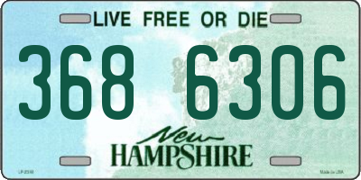 NH license plate 3686306