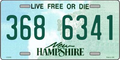 NH license plate 3686341