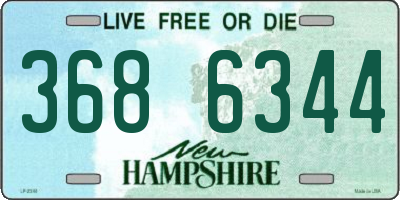 NH license plate 3686344