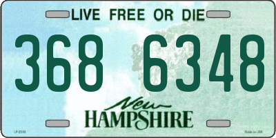 NH license plate 3686348
