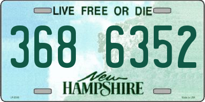 NH license plate 3686352