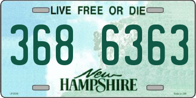 NH license plate 3686363
