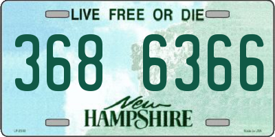 NH license plate 3686366