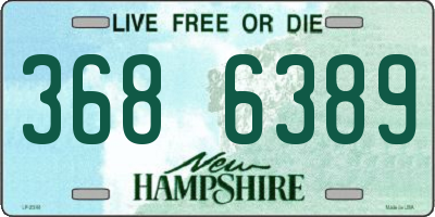 NH license plate 3686389